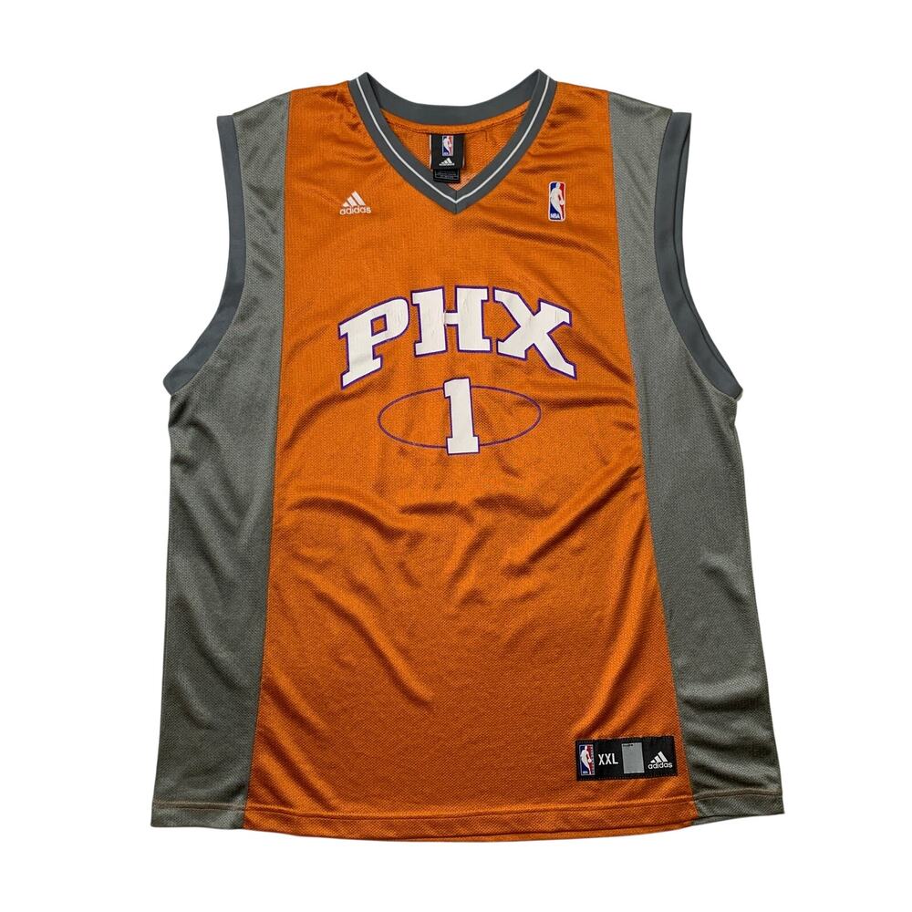 Vintage Phoenix Suns Jersey Mens XXL Amare Stoudemire #1 NBA Iconic Adidas